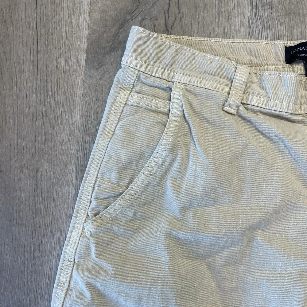 Banana Republic Mens Surplus Twill Shorts Size 32 Khaki Tan 8 Inch Inseam